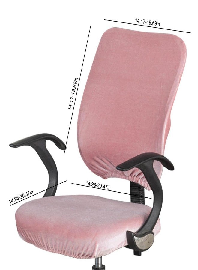 VIOKKO Stretch Spandex Velvet Computer Office Chair Covers, Removable Washable Universal Chair Slipcovers for Hotel Home Bar Wedding Party Decor (Chair Seat Cover + Backrest Cover) - Image 4